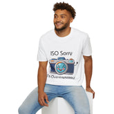 ISO Sorry I’m Overexposed Unisex T-Shirt, Funny Photography Tee, Gift for Photographers, Cute Graphic Shirt, Casual Wear, Photography Lover