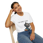 I Do What I Want Unisex Softstyle T-Shirt, Funny Cat Tee, Gift for Cat Lovers, Casual Wear, Everyday Shirt, Pet Lover Apparel