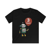 Robot 3rd Birthday Shirt for Boys and Girls - Cute Robot Toddler Tee
