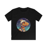 Kids dinosaur pterodactyl in space t shirt