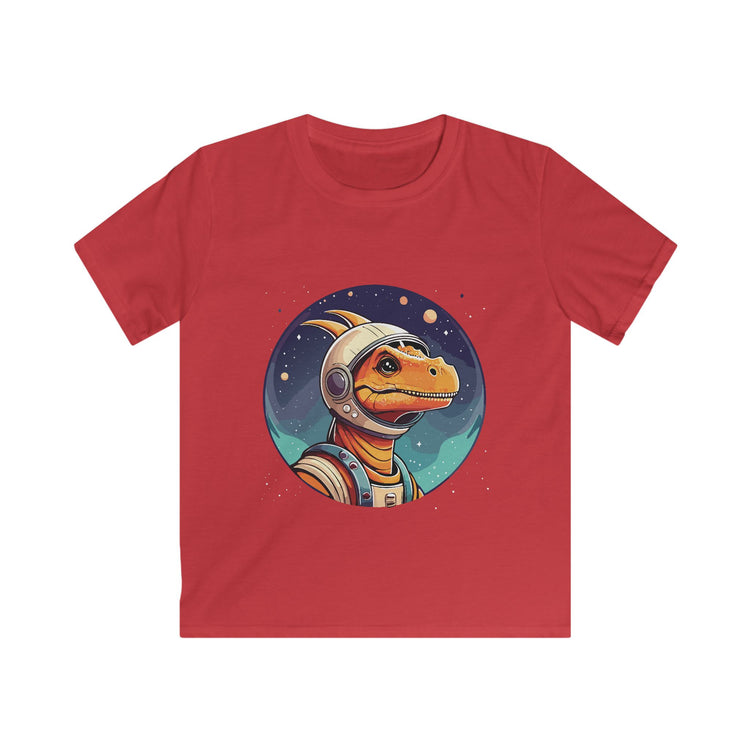 Kids dinosaur pterodactyl in space t shirt