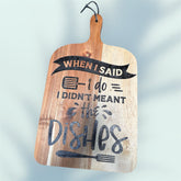 Acacia Wood serve board with Laser Engraving