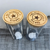 Laser Engraved Glass Jar Lid