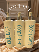 Shampoo, Conditioner and Body Wash Bottles