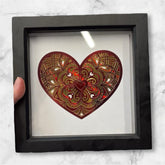 Shadow Box Framed - Hearts