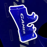 Gamers Control Stand with Headphone Place Wood