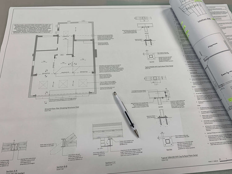 A1 Building Plan Prints No lamination
