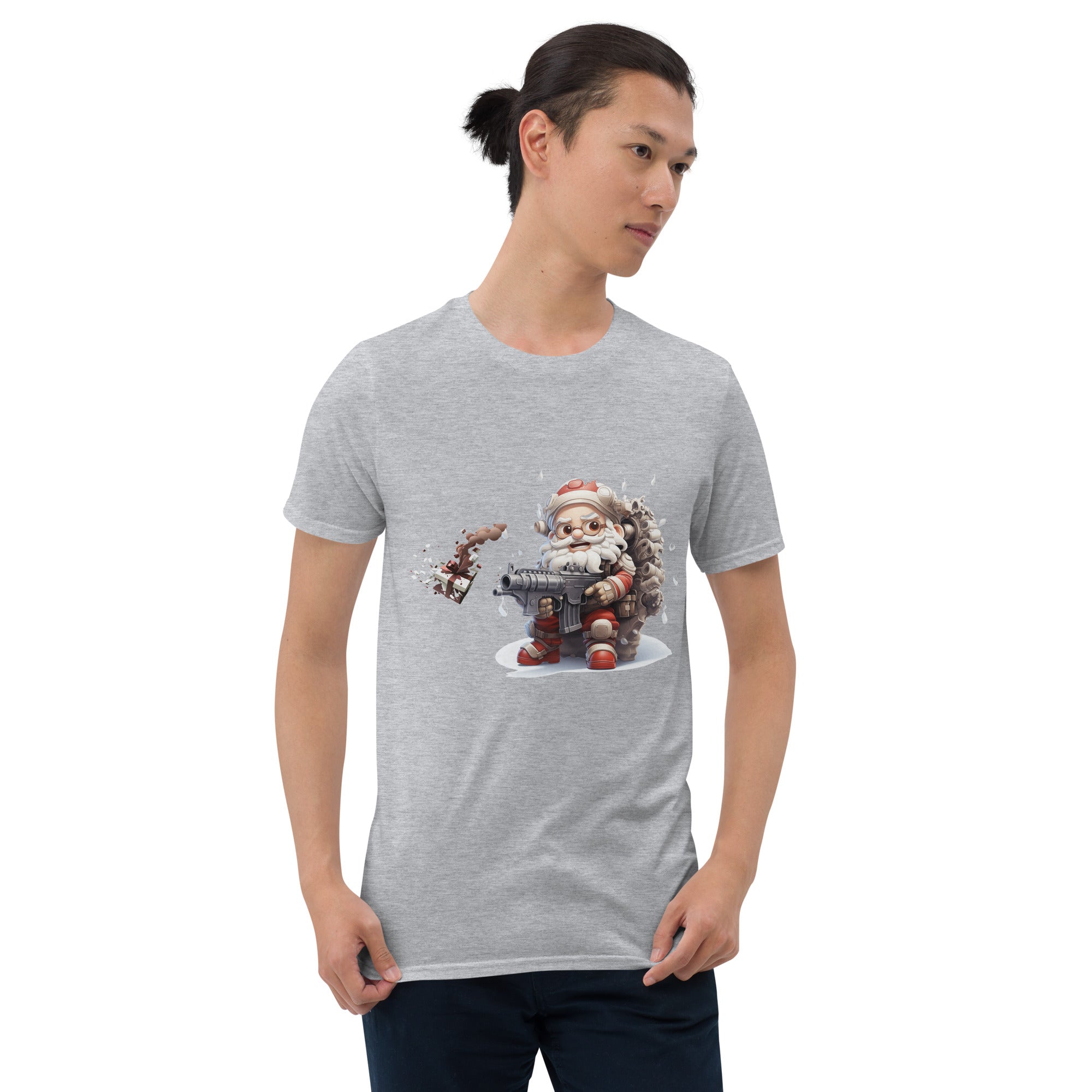 Santa shooting out the presents Unisex T-Shirt