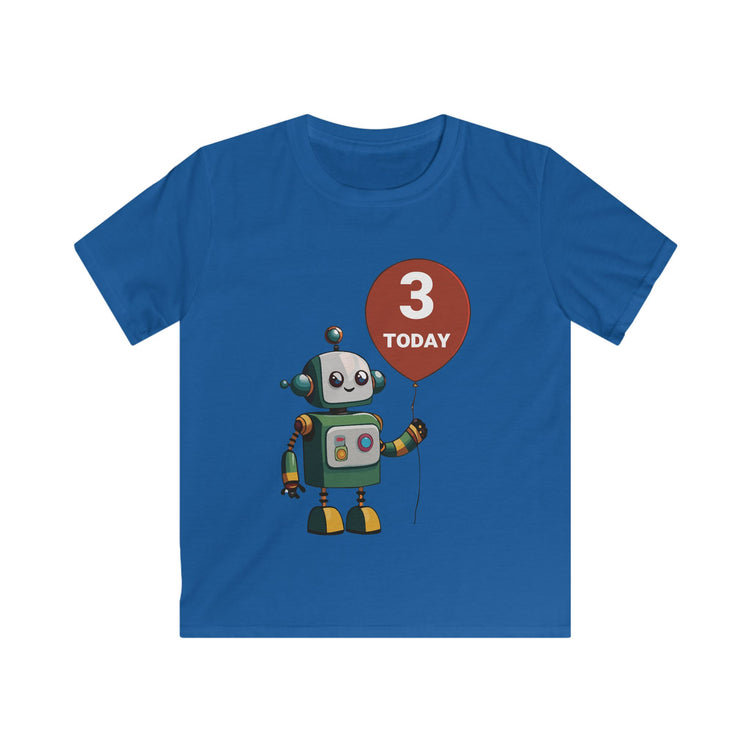Robot 3rd Birthday Shirt for Boys and Girls - Cute Robot Toddler Tee