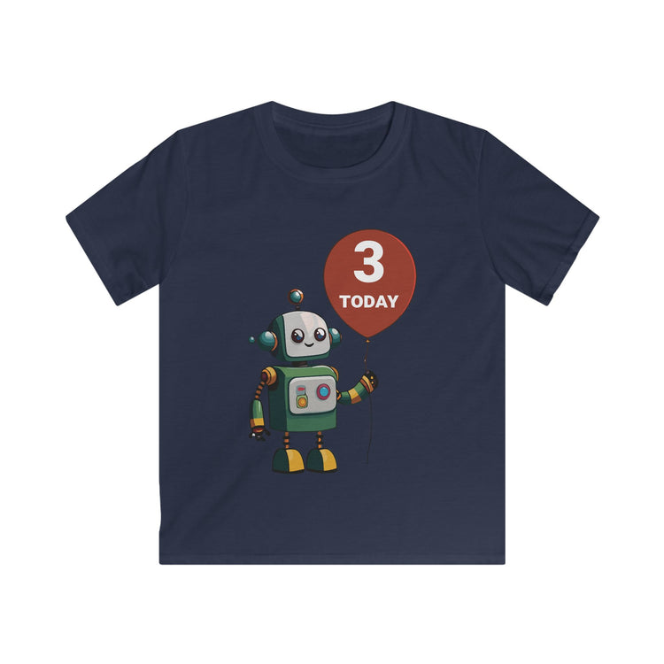 Robot 3rd Birthday Shirt for Boys and Girls - Cute Robot Toddler Tee