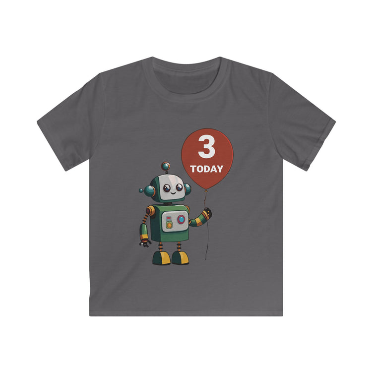 Robot 3rd Birthday Shirt for Boys and Girls - Cute Robot Toddler Tee