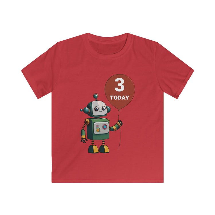 Robot 3rd Birthday Shirt for Boys and Girls - Cute Robot Toddler Tee