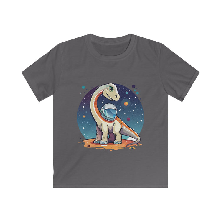 Kids dinosaur Diplodocus in space t shirt