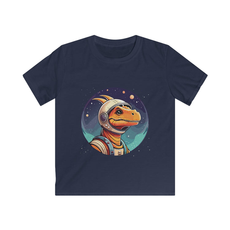Kids dinosaur pterodactyl in space t shirt