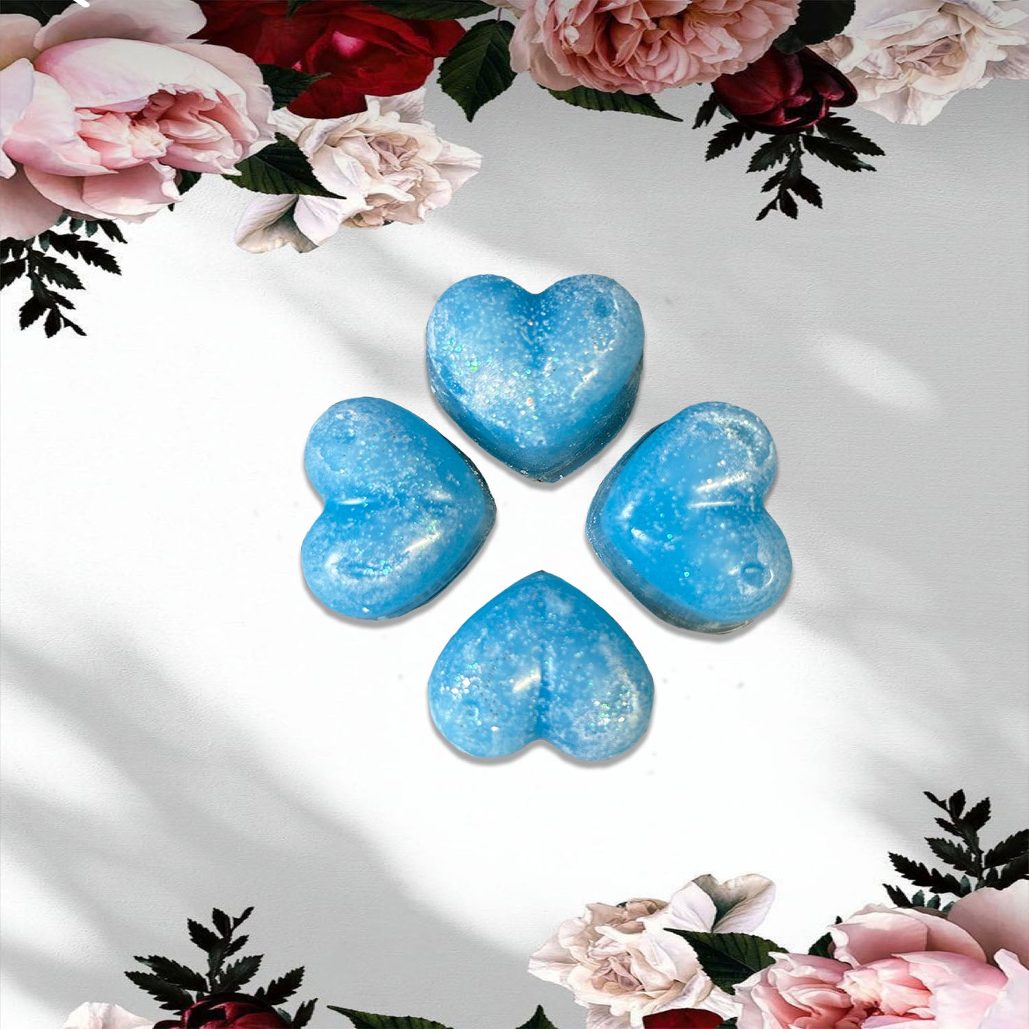 Blueberry and Vanilla Heart Shaped Melts