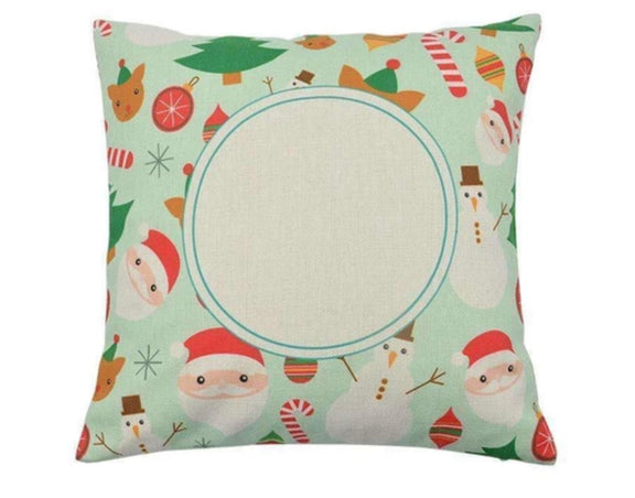 Christmas linen cushion covers.
