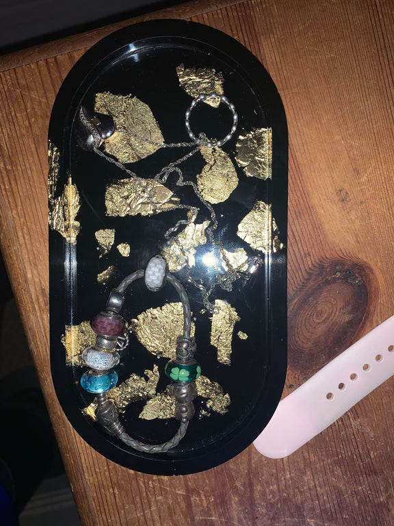 Resin jewellery trinkets tray