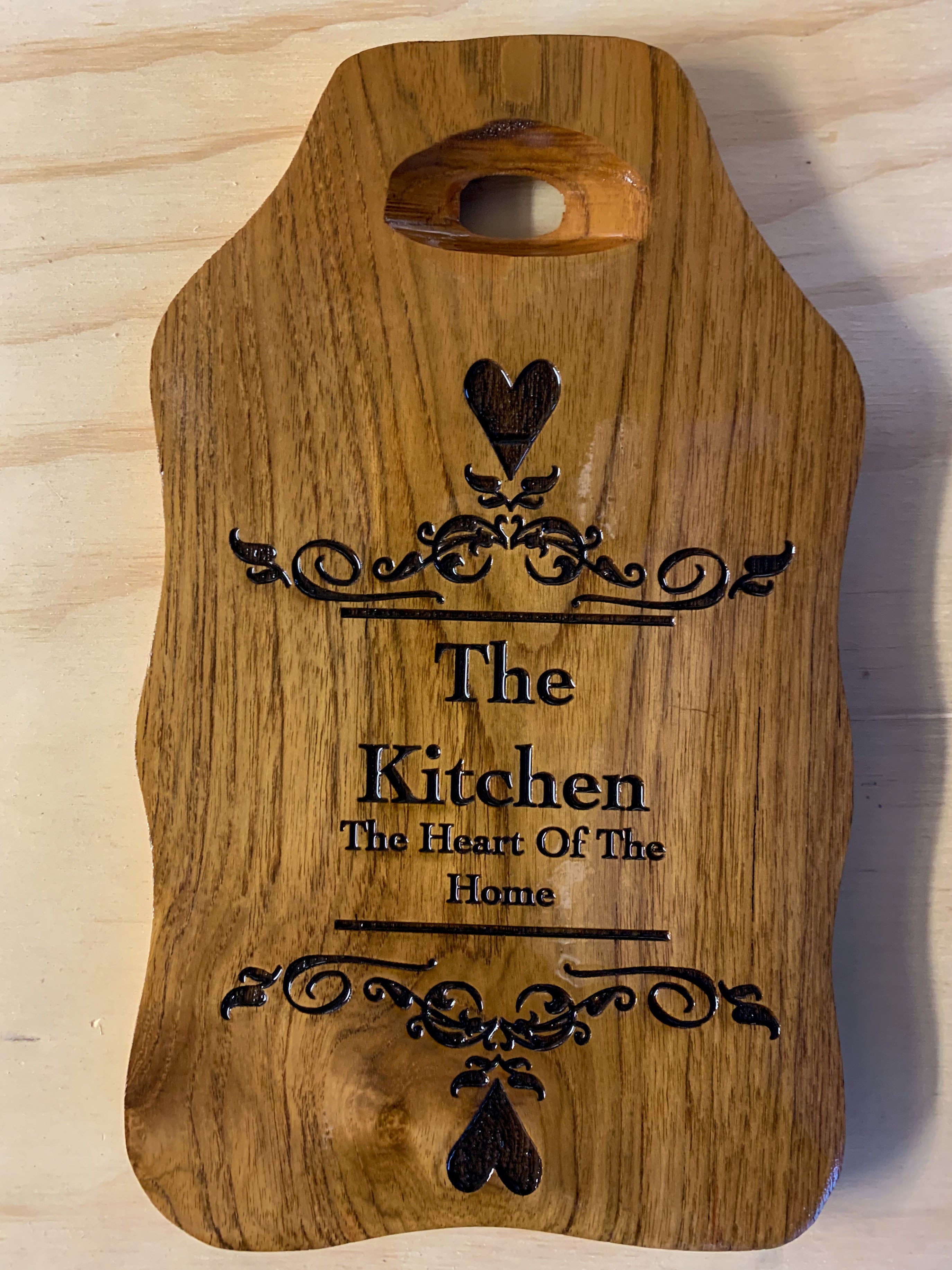 The Kitchen - Heart of the home chopping board